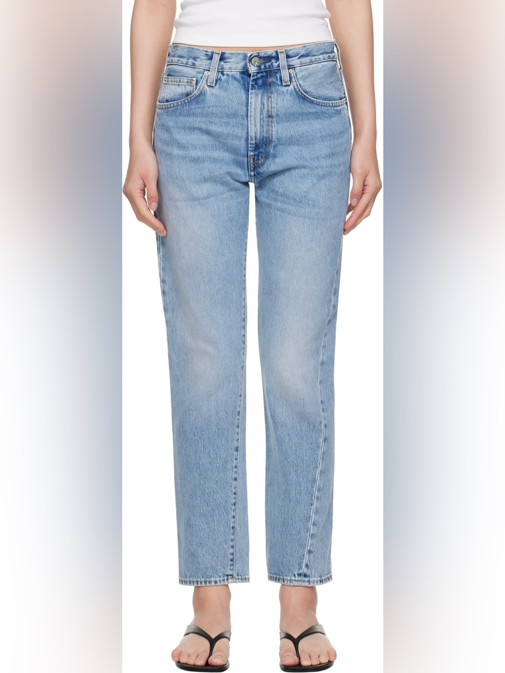 Toteme Blue Twisted Seam 100% cotton Jeans -27